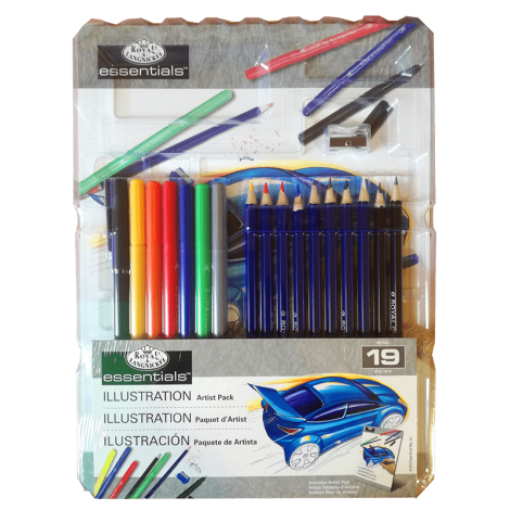 Zestaw artystyczny R&L Illustration Artist Pack, 19 elementów